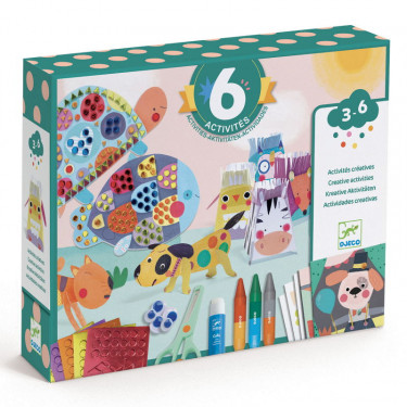 Kit créatif Djeco Peinture Petite barbouille - Peinture enfant