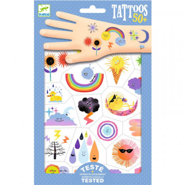 Tatouages 'Emojis météo' DJECO 9613