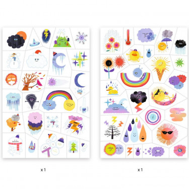 Tatouages 'Emojis météo' DJECO 9613