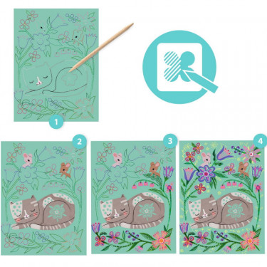 Cartes à gratter 'Rencontres' DJECO 9717