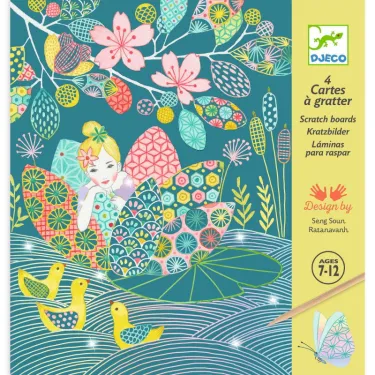 Cartes à gratter 'L'étang' DJECO 9716