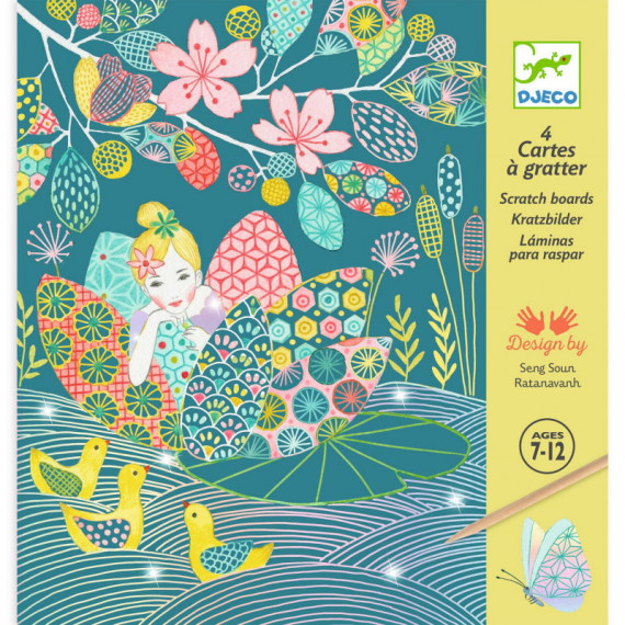 Cartes à gratter 'L'étang' DJECO 9716