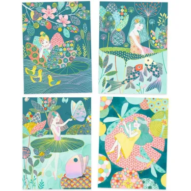 Cartes à gratter 'L'étang' DJECO 9716
