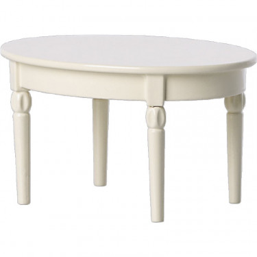 Table blanche miniature (grand modèle) pour souris Maileg