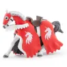Cheval du chevalier rouge à la lance, figurine PAPO 39781