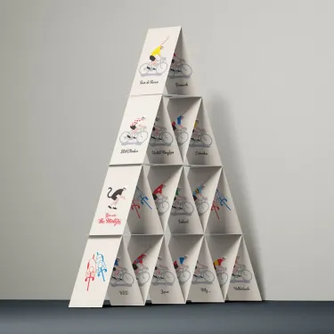 Jeu de cartes Memory et Mistigri "champions cyclistes" Bernard et Eddy