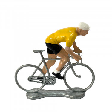 Figurine cycliste grimpeur maillot jaune _ Bernard & Eddy