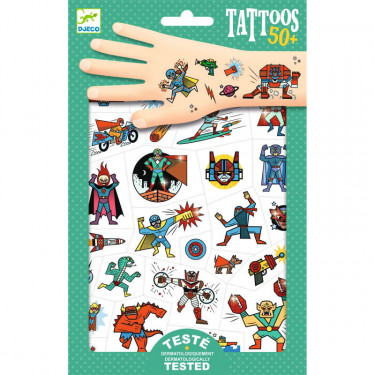 Tatouages 'Heroes vs villains' DJECO 9614