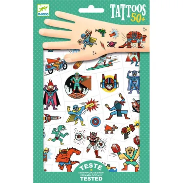 Tatouages 'Heroes vs villains' DJECO 9614