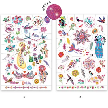 Tatouages 'Plume color' DJECO 9615