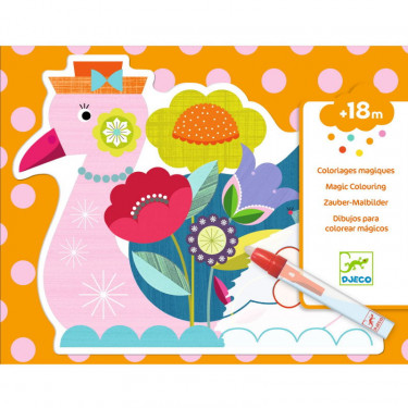 Coloriage Velours - Bébés Oiseaux - Djeco - Boutique BCD Jeux