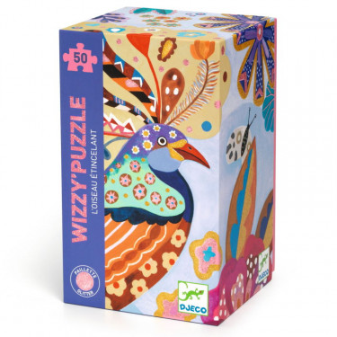 WIZZY' PUZZLE "l'oiseau étincelant" 50 pcs DJECO 7022