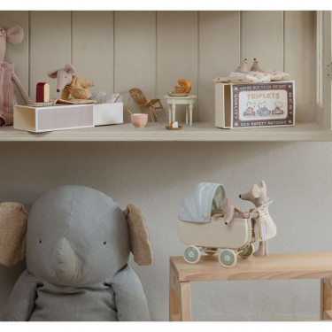 Landau pour bébé souris Maileg