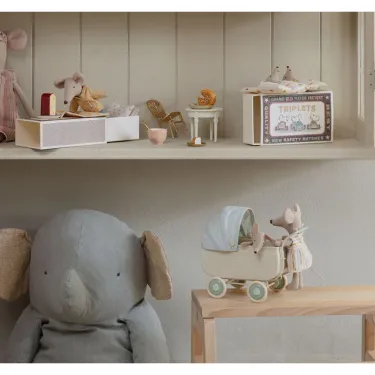 Landau pour bébé souris Maileg
