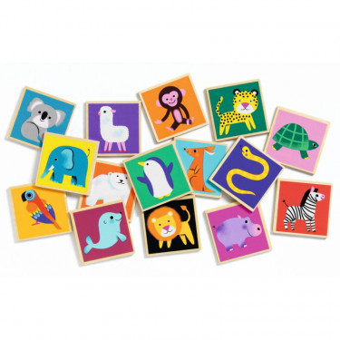 Memo Wood, jeu de mémory DJECO 1624