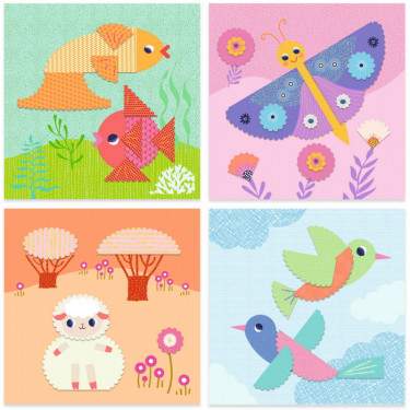 Créer avec du papier "Découper en crans" DJECO 9057