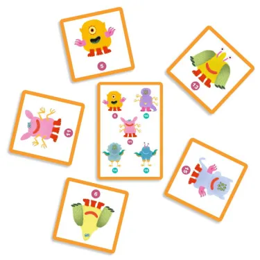 Monstre toi, jeu de cartes DJECO 5091