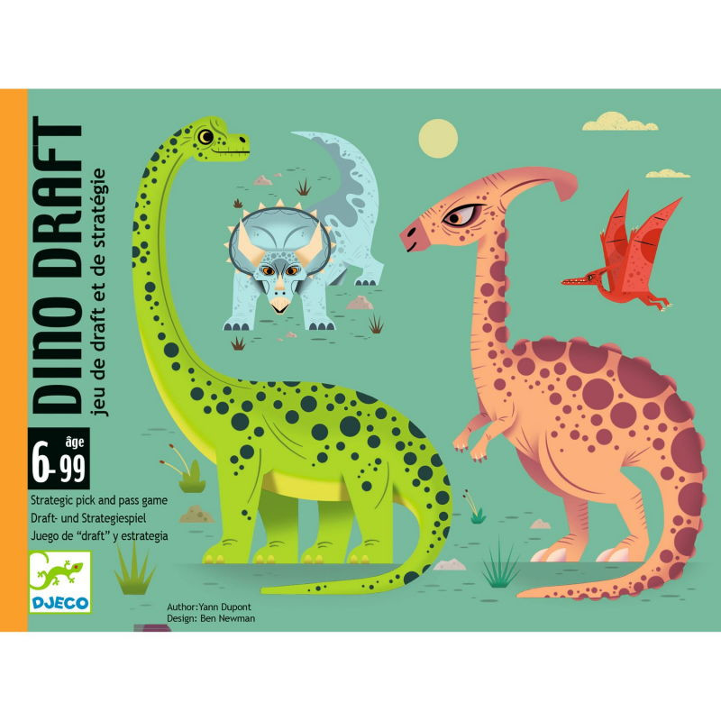 Dino Draft, jeu de cartes DJECO 5093