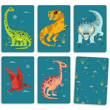 Dino Draft, jeu de cartes DJECO 5093