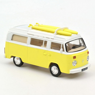 Volkswagen Combi T2b Camper Van 1973 jaune Norev 1-43ème