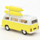 Volkswagen Combi T2b Camper Van 1973 jaune Norev 1-43ème