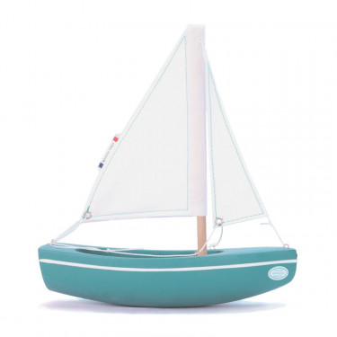 Le Bâchi bateau thonier 17 cm - Bateau en bois Tirot Fabrication Française  - Jouet de bain