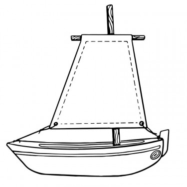 Petit voilier TIROT en bois "Le Misainier"