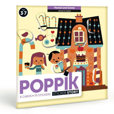 Mon histoire en stickers "Hansel et Gretel" Poppik