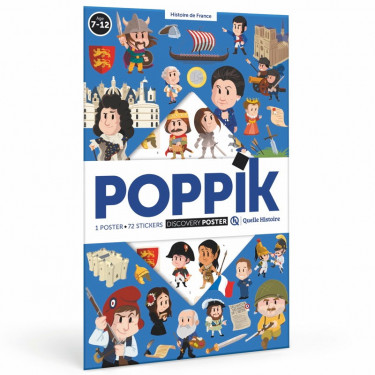 Poster en stickers "Histoire de France" Poppik
