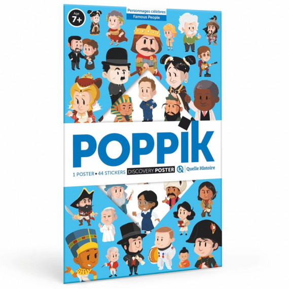 Poster en stickers "Personnages célèbres" Poppik