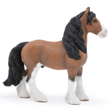 Cheval Clydesdale, figurine PAPO 51571