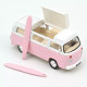 Volkswagen Combi T2b Camper Van 1973 rose Norev 1-43ème
