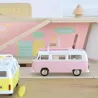 Volkswagen Combi T2b Camper Van 1973 rose Norev 1-43ème