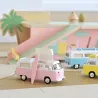 Volkswagen Combi T2b Camper Van 1973 rose Norev 1-43ème