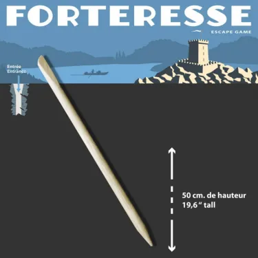Poster labyrinthe à gratter "Forteresse" ESCAPE GAME 'Sophie et Martin'