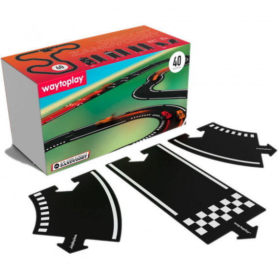 Circuit de route flexible Waytoplay, coffret Zandvoort 40 pcs