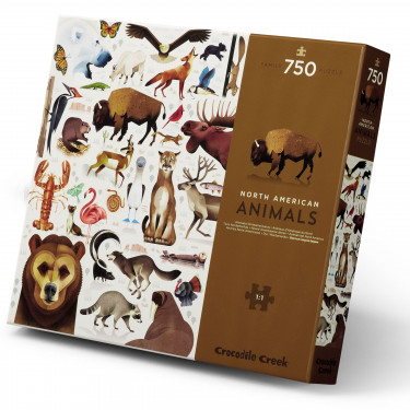 Puzzle 'Animaux d'Amérique du Nord' 750 pcs CROCODILE CREEK