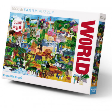Puzzle famille 'Image du monde' 1000 pcs CROCODILE CREEK