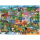 Puzzle famille 'Image du monde' 1000 pcs CROCODILE CREEK