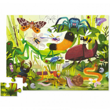 Puzzle 36 pcs 'Insectes du jardin' CROCODILE CREEK