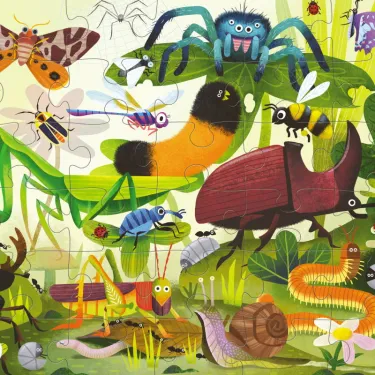 Puzzle 36 pcs 'Insectes du jardin' CROCODILE CREEK