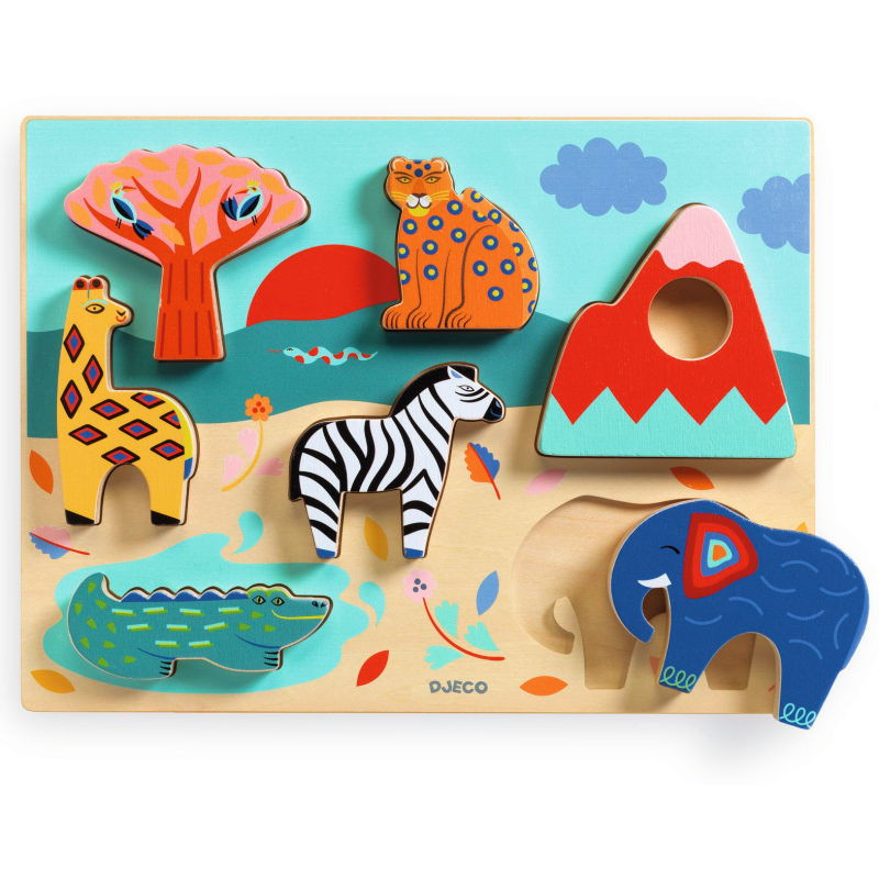 Puzzle 30 x 40 cmJ eu Jouet en bois 96 pièces Enfant 4 ans + - Un jeux des  jouets