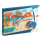 Puzzle relief en bois Savana Story, jeu d'encastrement DJECO 1068