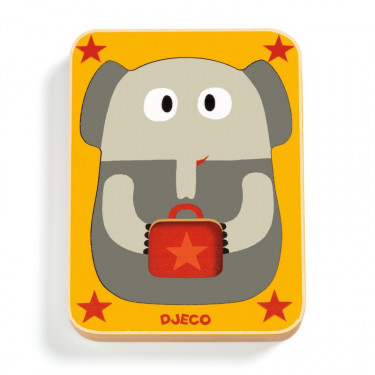 Puzzle 3 niveaux Leo & Co DJECO 1475