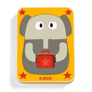 Puzzle 3 niveaux Leo & Co DJECO 1475