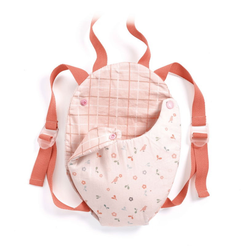 Porte bébé 'Lavender' accessoire pour poupée POMEA de Djeco 7812