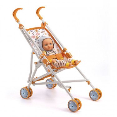 Poussette "Forest" accessoire pour poupée POMEA de Djeco 7842