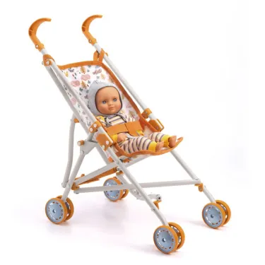 Poussette "Forest" accessoire pour poupée POMEA de Djeco 7842