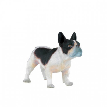 Bouledogue français noir & blanc, figurine PAPO 54006