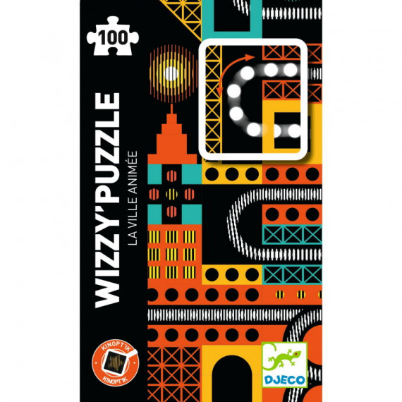 WIZZY' PUZZLE "la ville animée" 100 pcs DJECO 7032